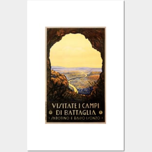 Visitate Campi Di BATTAGLIA Terme ENIT Vintage Italy Tourism Posters and Art